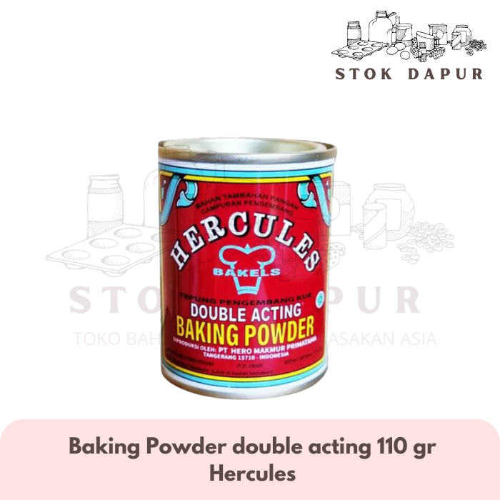 

Baking Powder HERCULES double acting 110gr kaleng