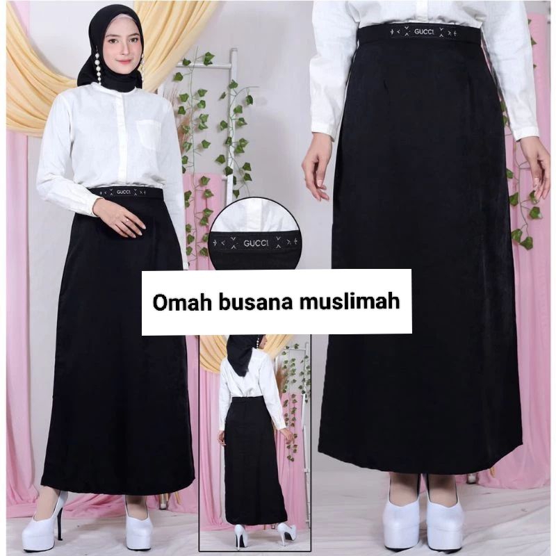 Rok span Panjang wanita - Rok Line A - Rok span - Rok kerja Wanita - Rok A
