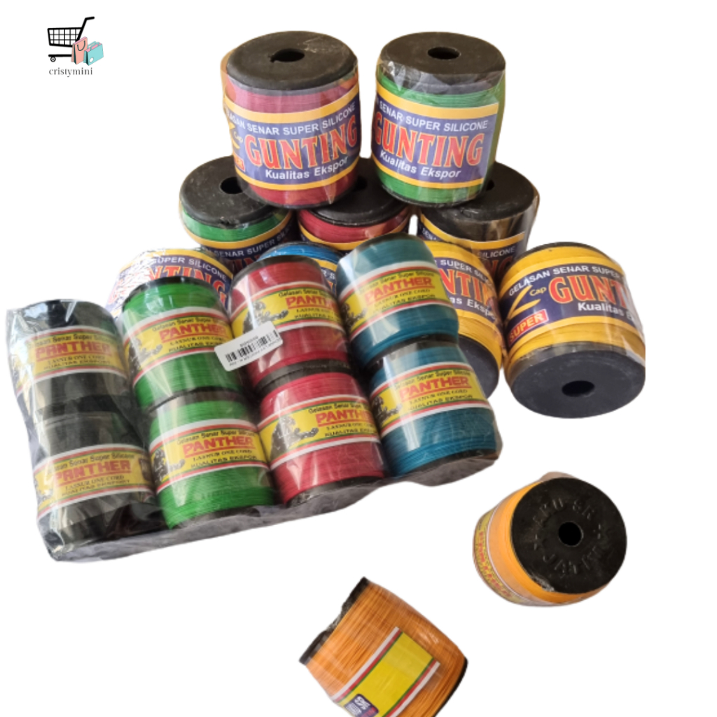✨DISKON✨LAYANGAN BENANG GELASAN BESAR / Senar Gelasan Layangan / gelasan senar super silicon cap pan