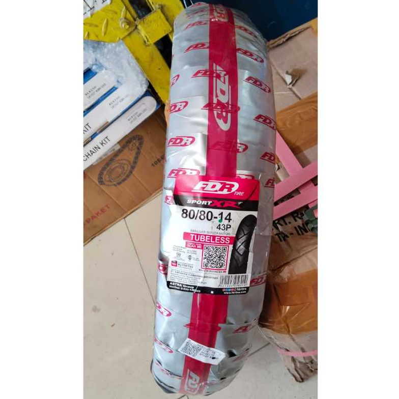 Ban luar matic tubeless fdr sport xr evo 80/80-14