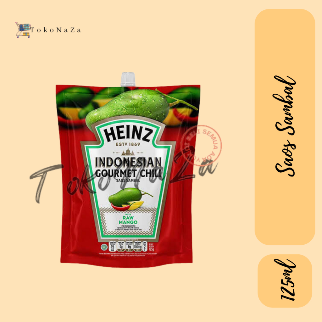 

[TokoNaZa] - Saos Sambal Heinz Indonesian Gourmet Chili with Raw Mango Pouch 125g