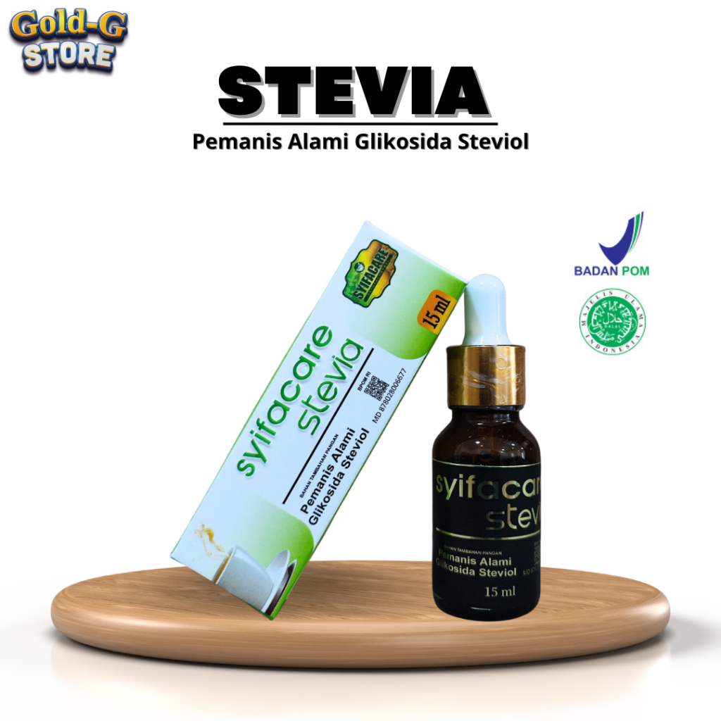 

Stevia Stefia Pemanis Alami Glikosida Steviol Nol Kalori 15 ml Pengganti Gula Sweetener