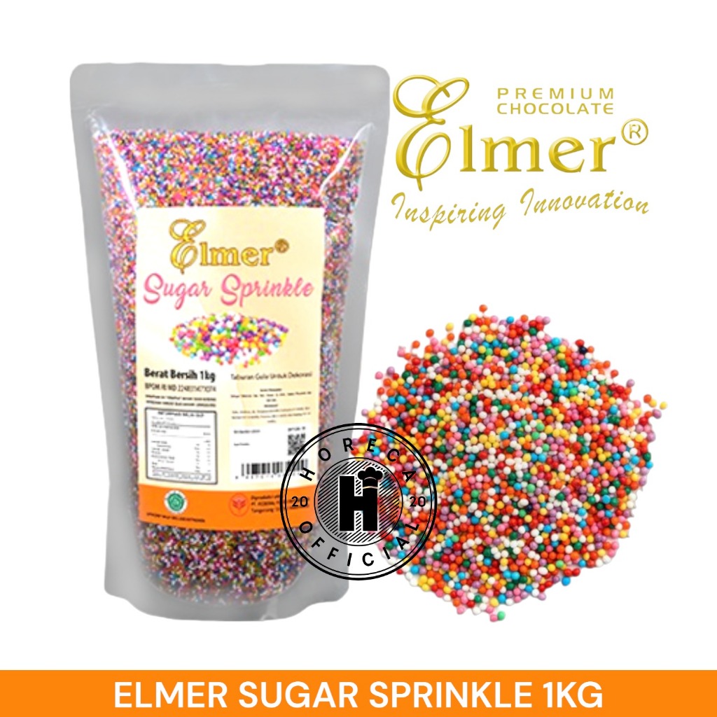 

ELMER SUGAR SPRINKLE 1KG POUCH/TOPPING GULA WARNA WARNI 1KG