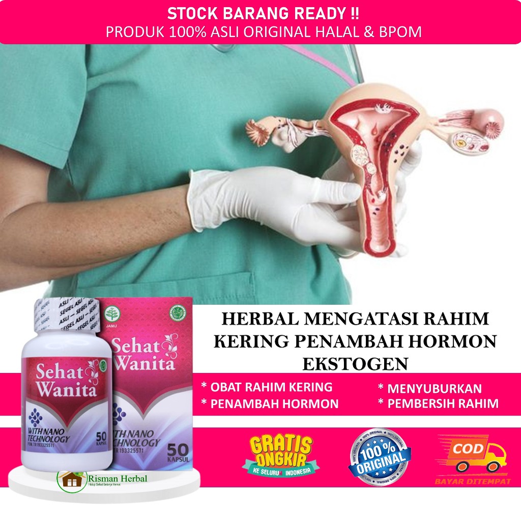 Obat Herbal Rahim Kering - Obat Rahim Turun, Kandungan Kering - Penambah Hormon Ekstrogen - Walatra 