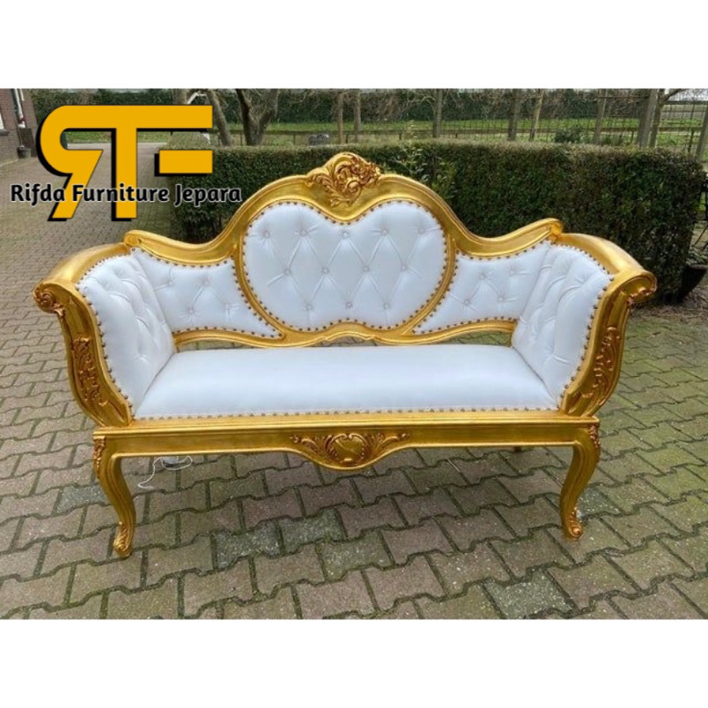 Kursi Sofa Ukir Gold Apel / Kursi Santai Ukir Jepara ( Kursi Tamu, Kursi Santai, Ukir Jepara)