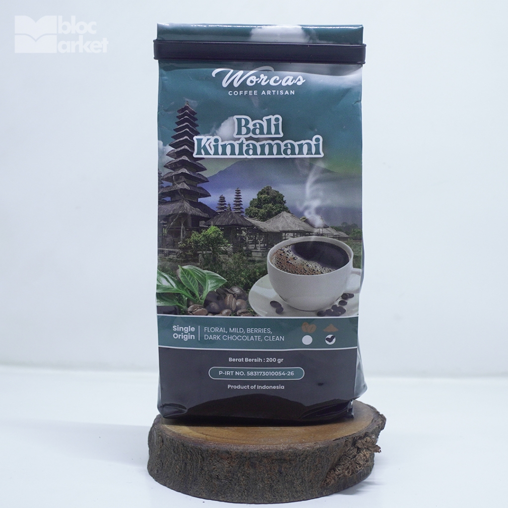

WORCAS SINGLE ORIGIN BALI KINTAMANI 200GR | KOPI BUBUK