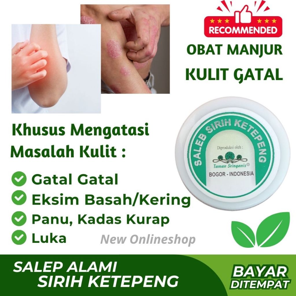 Salep Eksim Basah dan Kering - Salep Gatal Kulit Kering Menahun - Salep Ekstrak Sirih Ketepeng
