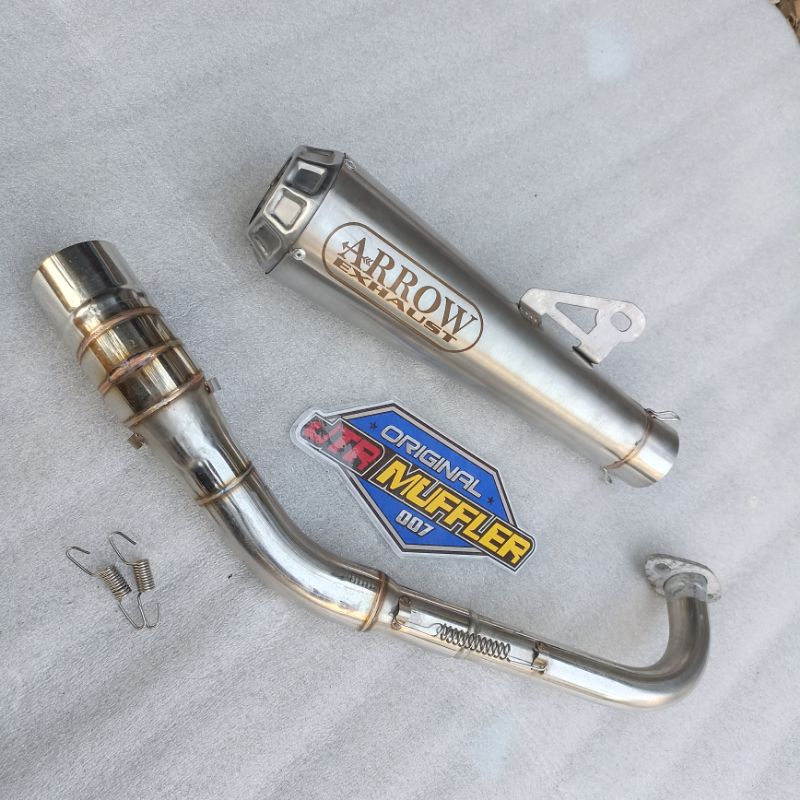 Knalpot ARROW Nmax Aerox Lexi Pcx Adv Vario fullset lengkap