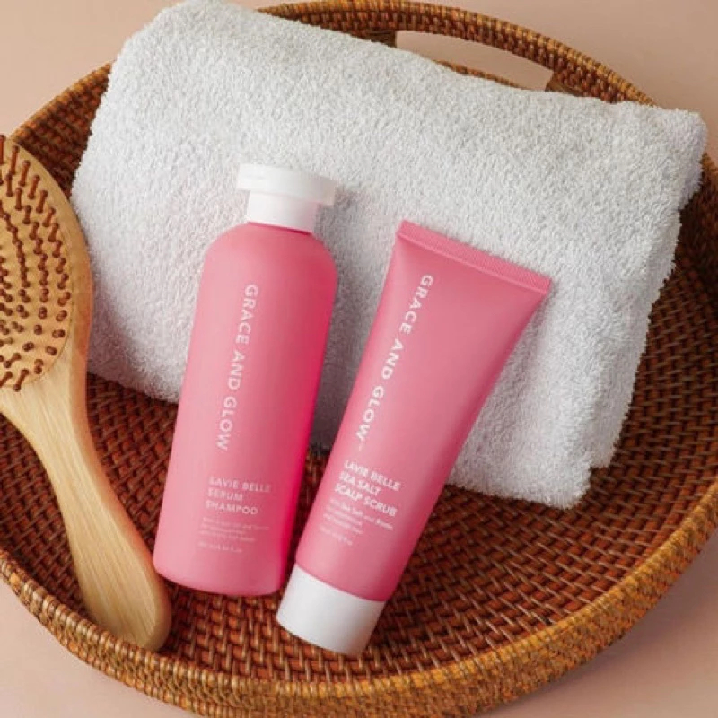 SICAKEP- Grace and Glow Lavie Belle Serum Shampoo, Scalp Scub
