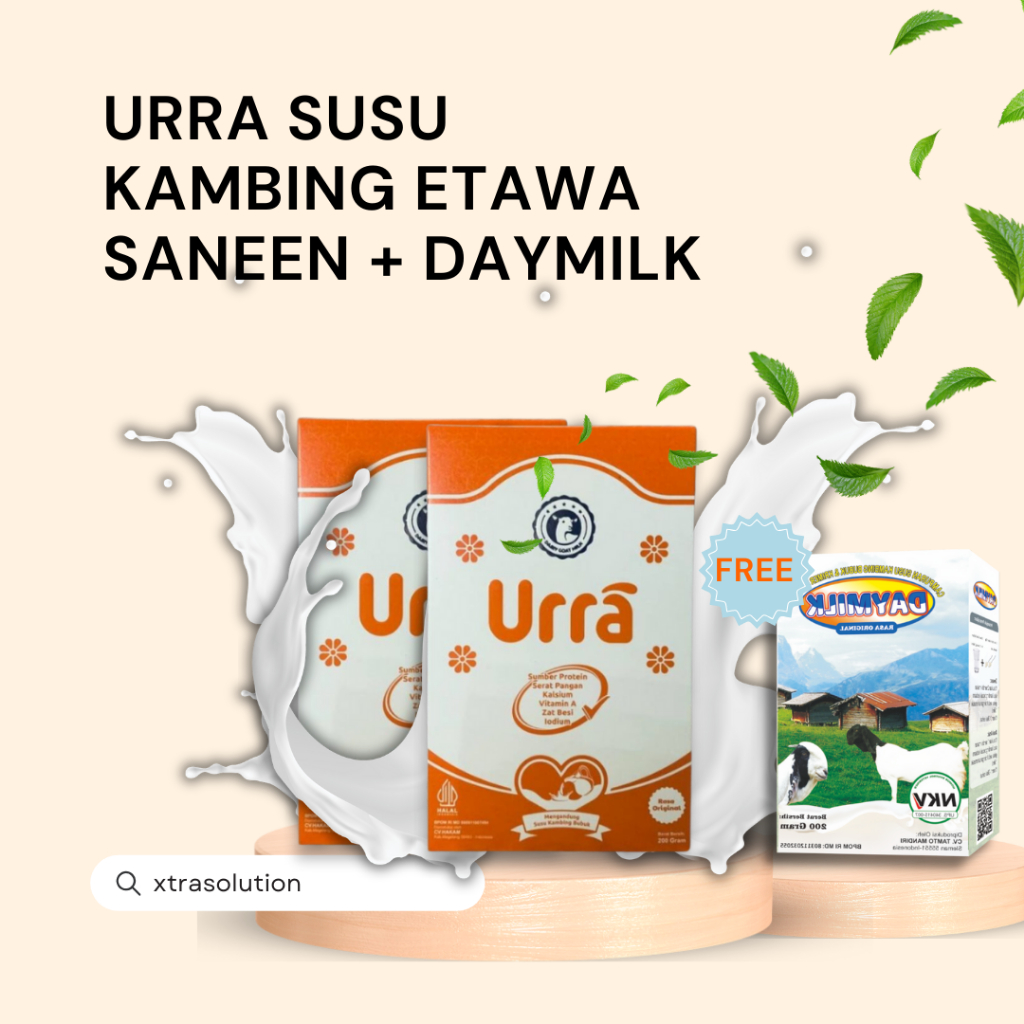 

Susu Urra- Susu Penambah Tinggi dan Berat Badan Anak | Susu Kambing Saneen Eropa- FREE 1 BOX DAYMILK