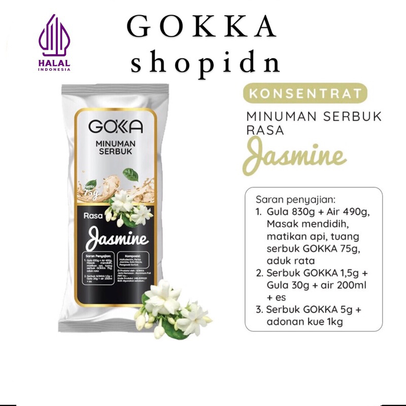 

Bubuk Minuman Melati Gokka 50g - Powder drink Jasmine 50g [Gokka Drink 50g]