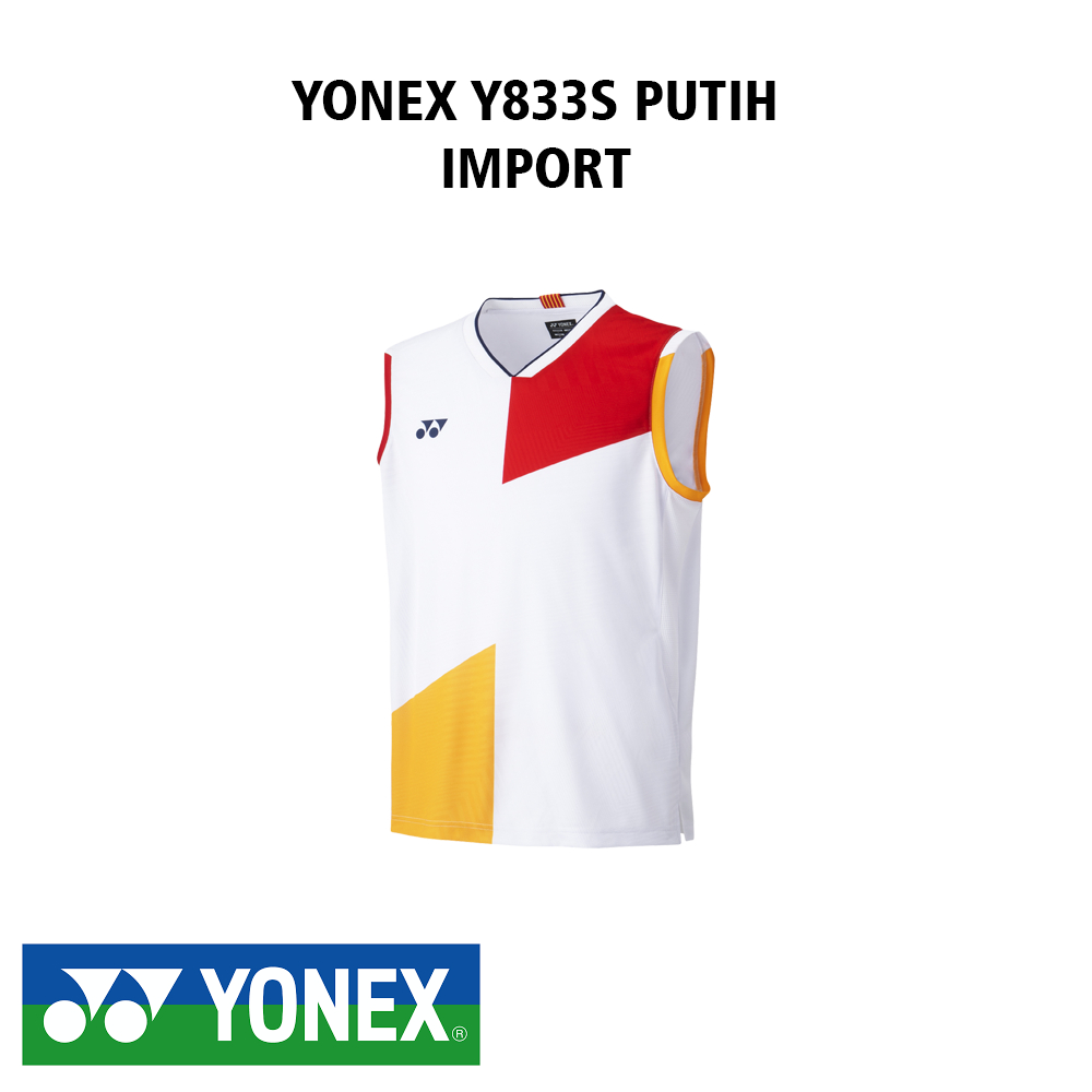 Jersey Singlet Badminton Bulutangkis Yonex Y833S Putih