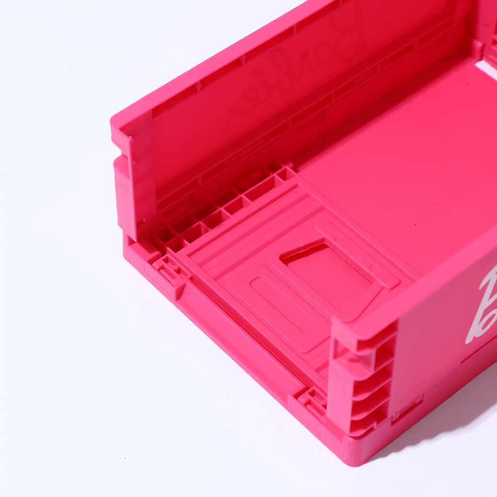 100% aman miniso barbie box organizer kotak penyimpanan kotak penyimpanan serbaguna lipat tempat