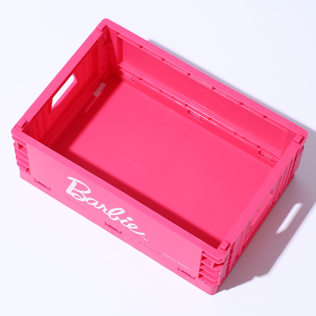 Miniso Barbie Box Organizer Kotak Penyimpanan Kotak Penyimpanan Serbaguna Lipat Tempat Penyimpanan