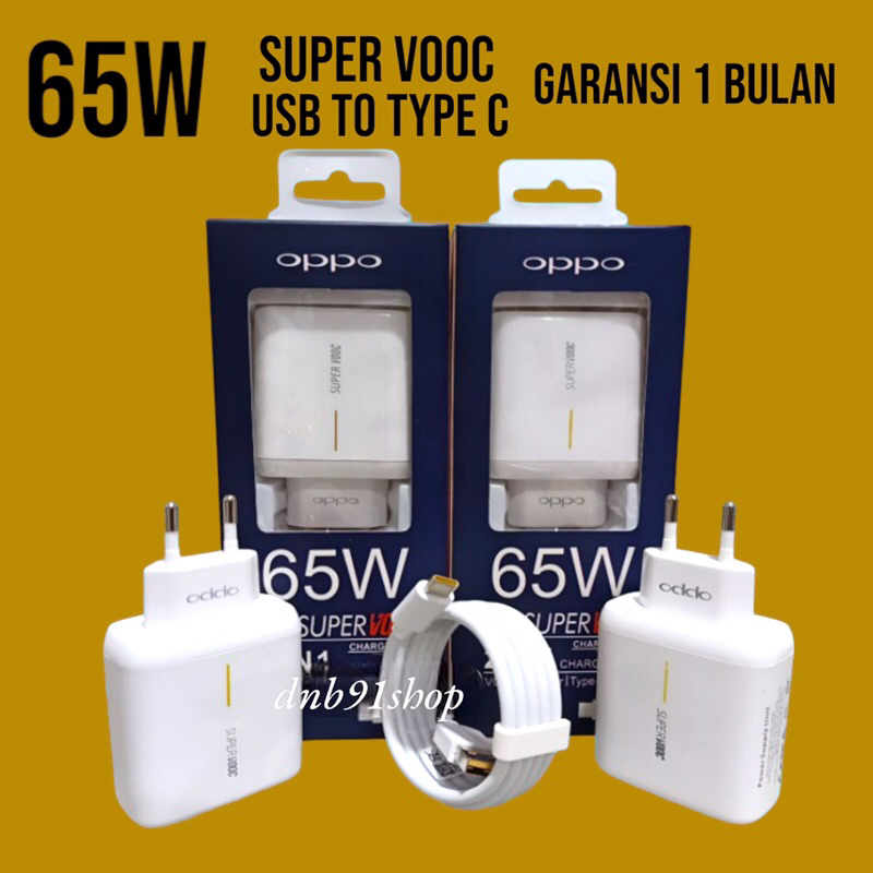 65 Wat Charger Casan Oppo 65 Wat Original Super Vooc Usb To Type C
