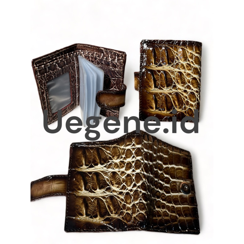 dompet kartu kulit buaya asli merauke