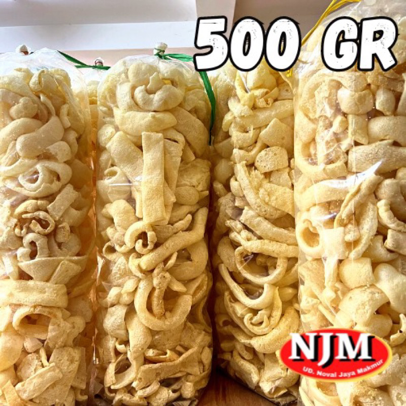 

NJM - KERUPUK RAMBAK KOTAK/PANJANG MATANG RENYAH‼️ 500Gr (1/2Kg)