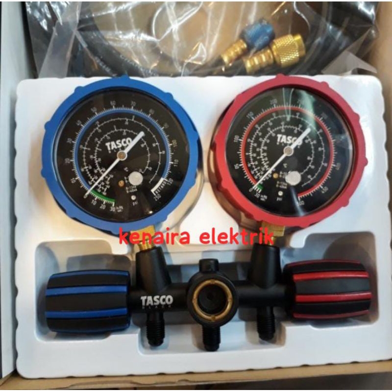 MANIFOLD AC R22,134,404,R407C TASCO BLACK TB120SM