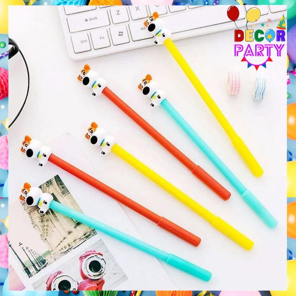 

DP Pulpen Gel Karakter Puppy 3D Lucu 0.5mm Pena Motif Doggy Pen Cute Student Alat Tulis Kantor Sekolah Tinta Cair Ujung Lancip