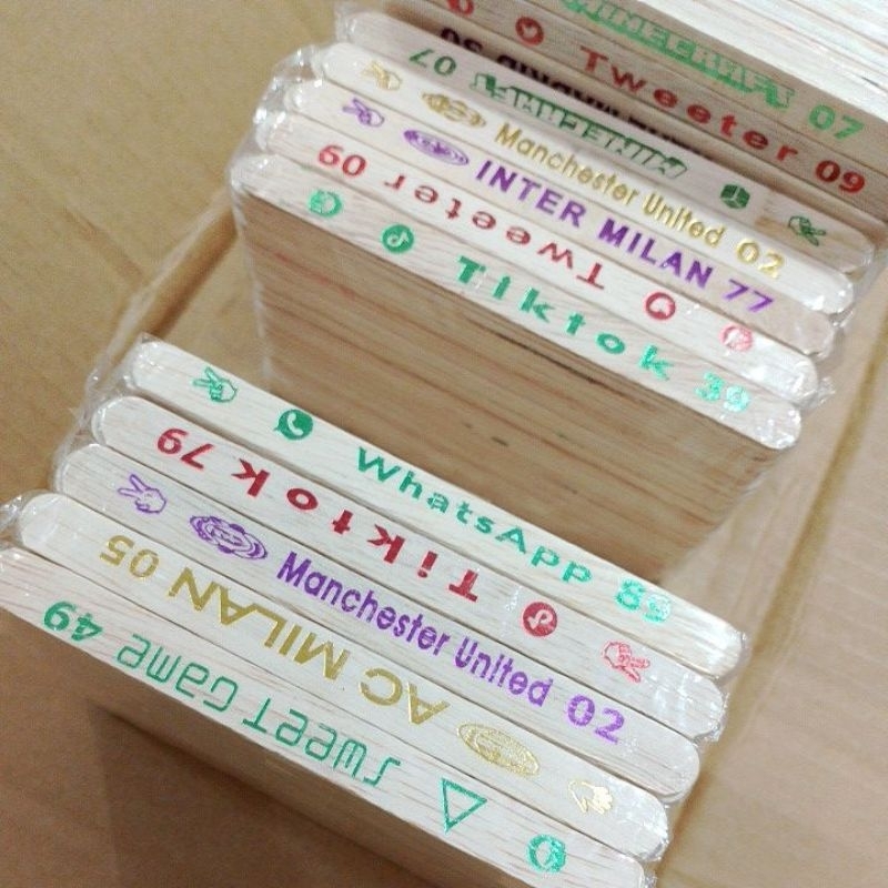 Stik Sablon Stik Mainan Anak Stik Es Cream Kayu Es Cream