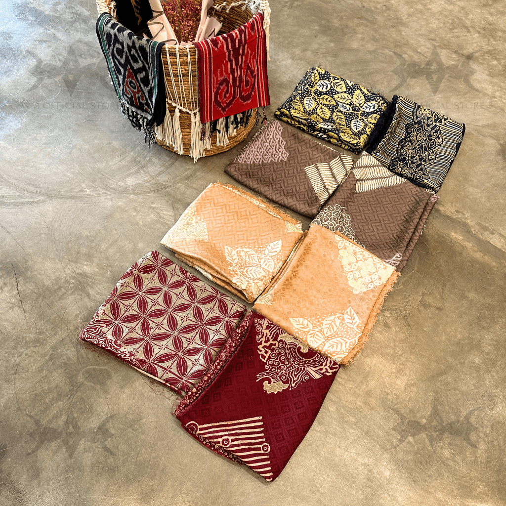 Setelan Kain Batik Viscose Motif Hazel/ Kain Batik Setelan