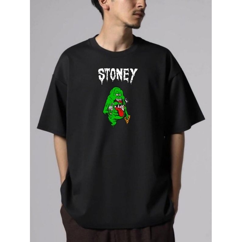 SLIMER on Black Tees