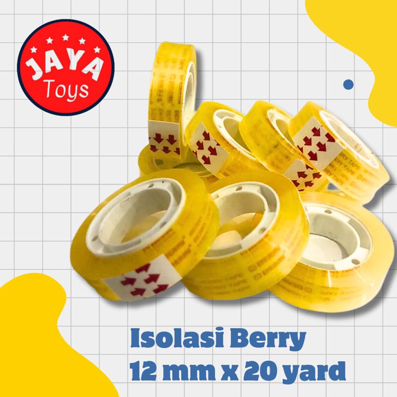 

[ ECER ] Isolasi Selotip Bening Berry 1/2 x 20