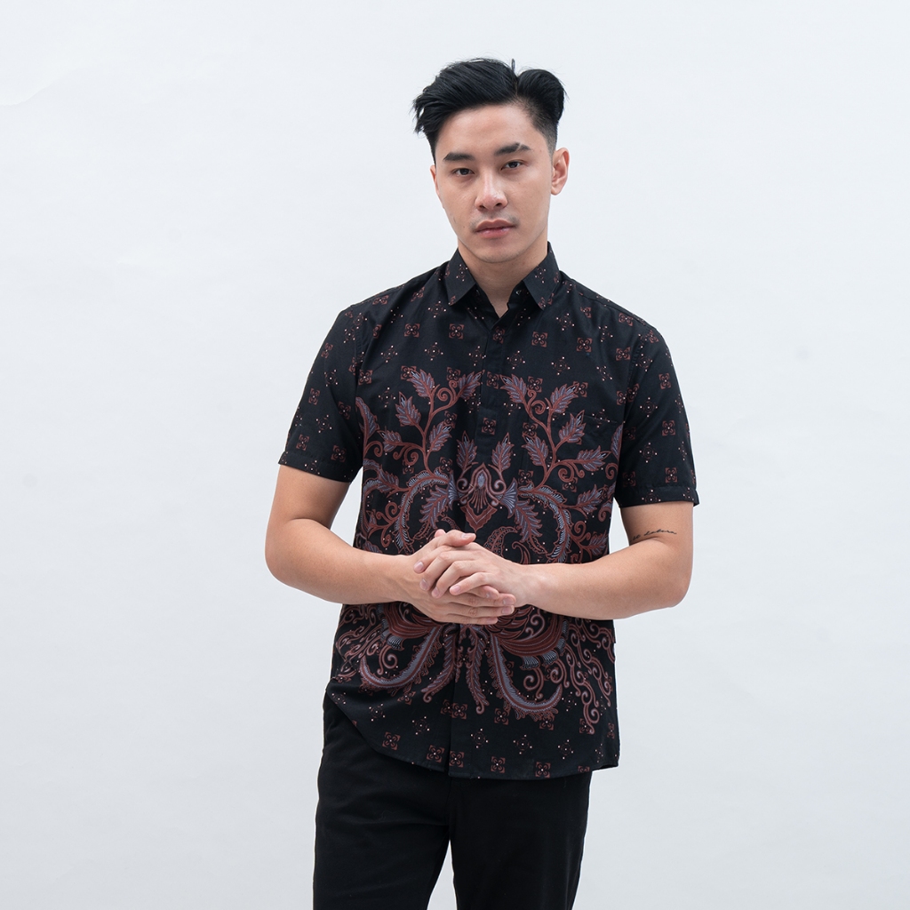 My Aksa Batik Pria Kemeja Pendek Edrick Emma