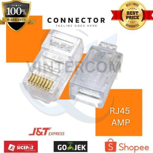 CONECTOR AMP RJ45 Cat5E - Conector Rj45