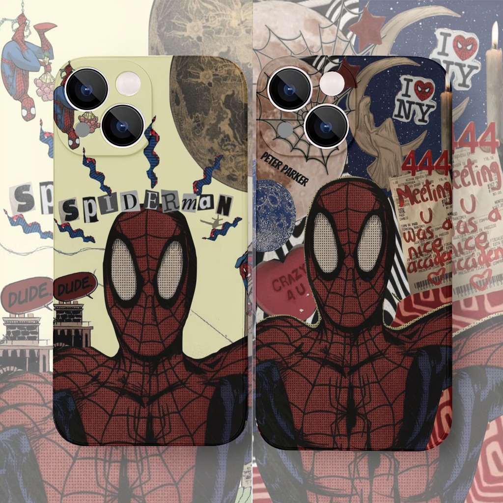 case couple spiderman macaron protech camera for all type hp samsung/infinix/oppo/redmi/vivo/realme/