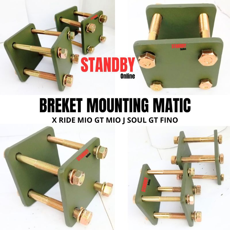 BREKET PLAT MOUNTING X RIDE / MIO GT / MIO J / SOUL GT / FINO
