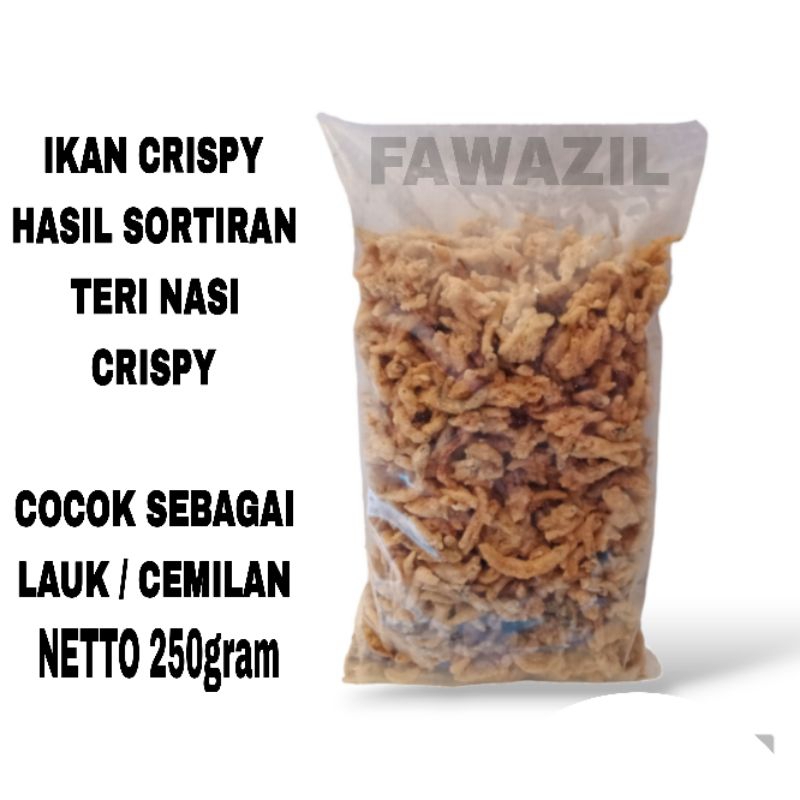 

Ikan crispy Sortiran dari teri nasi crispy 250gram- lauk ikan krispi siap saji- cemilan ikan crispy