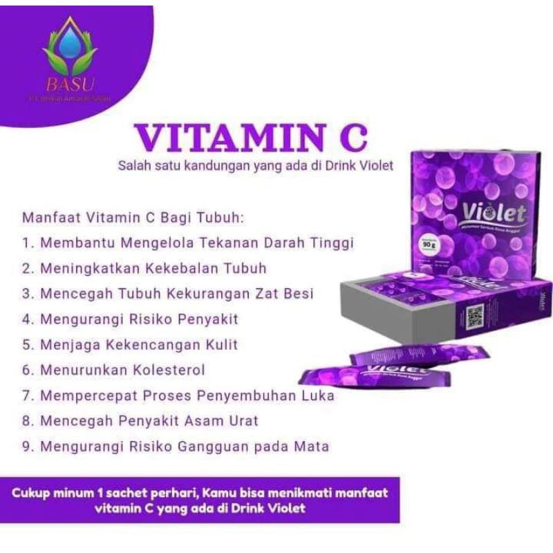 

(BASU) Minuman kolagen Violet 1box isi 6saset