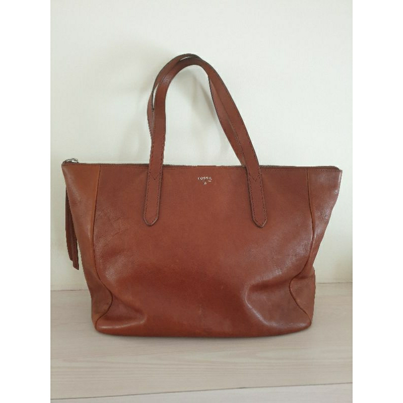 ( Preloved )Tas FOSSIL Brown Original