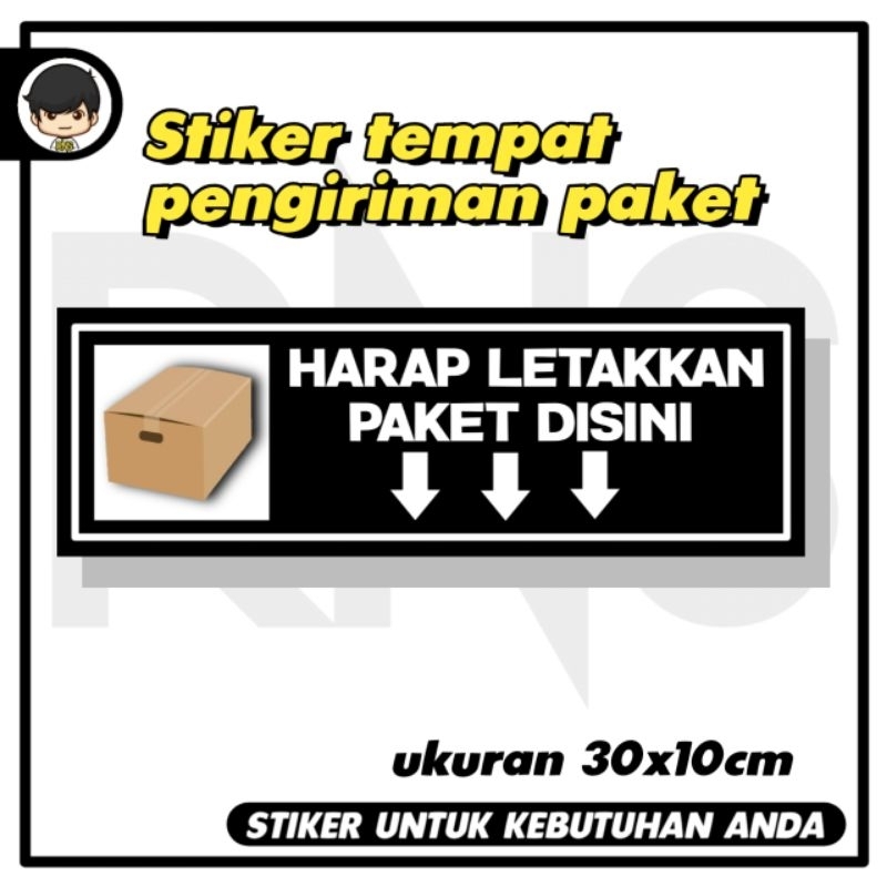 

Stiker tempat pengiriman paket sticker rambu