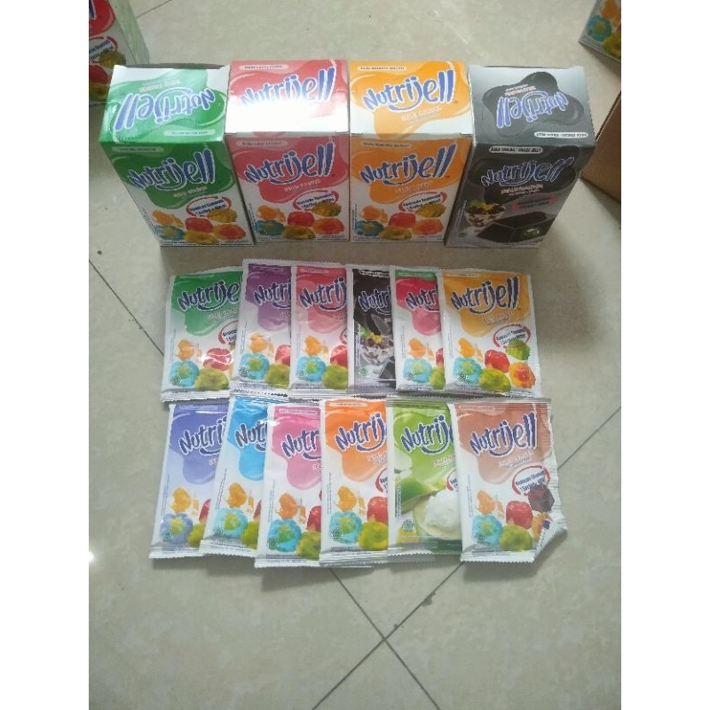 

ECER Nutrijell Jelly Serbuk Instant Ekonomis 10gr Rasa Buah Jeruk / Melon / Strawberry / Plain / Coconut / Blueberry