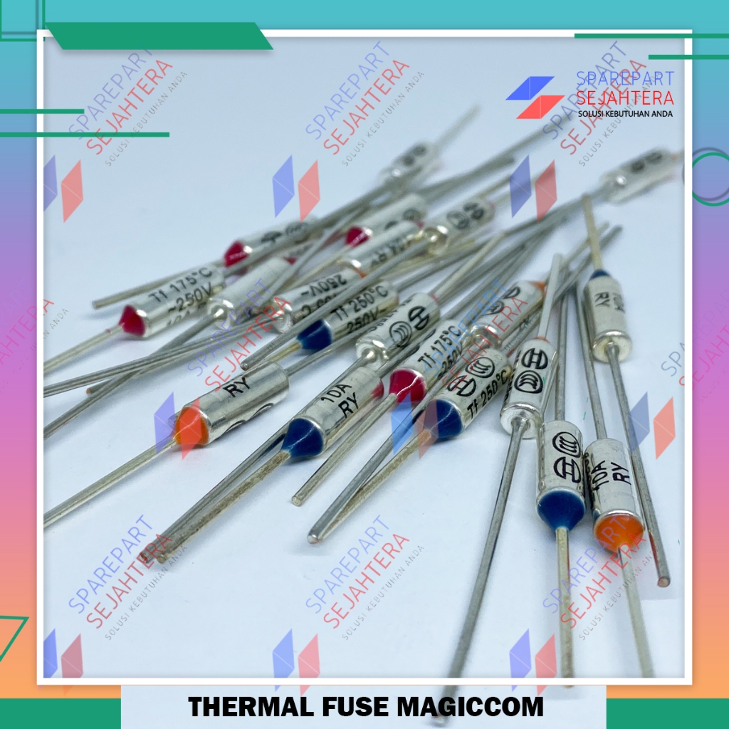 FUSE PIUS THERMOFUSE MAGIC COM MAGICOM SETRIKA RICECOOKER PENANAK NASI 155 175 250 10A 250V