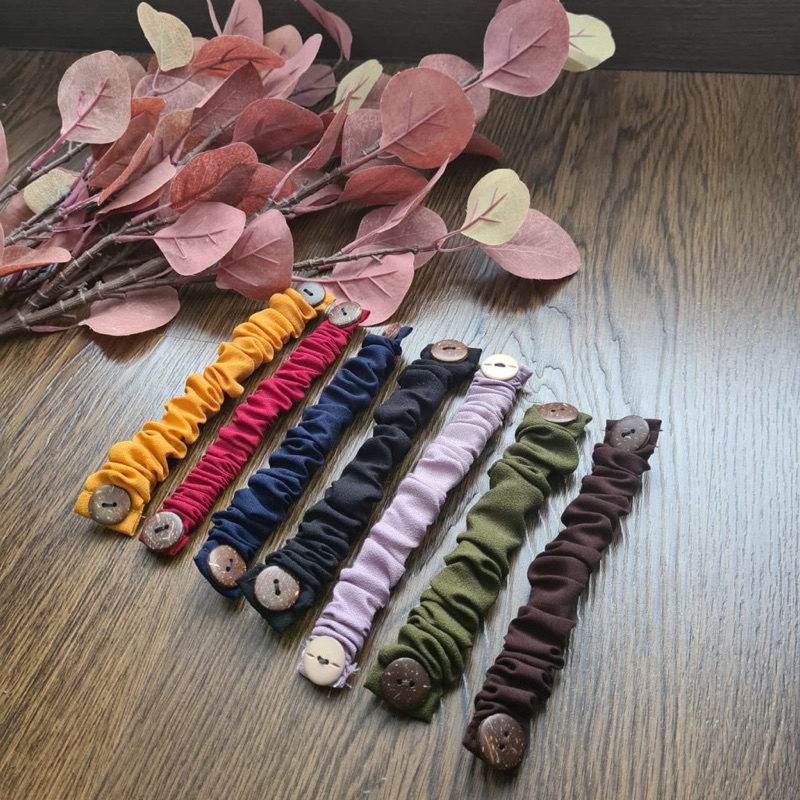 Konektor Masker/ Tali Penyambung Masker Hijab (MOTIF, POLOS, MUTIARA)