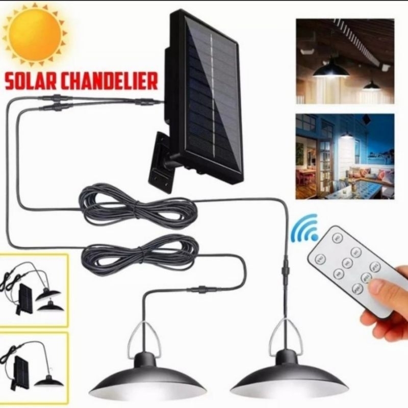 lampu taman tenaga surya lampu gantung LED solar lamp outdoor indoor