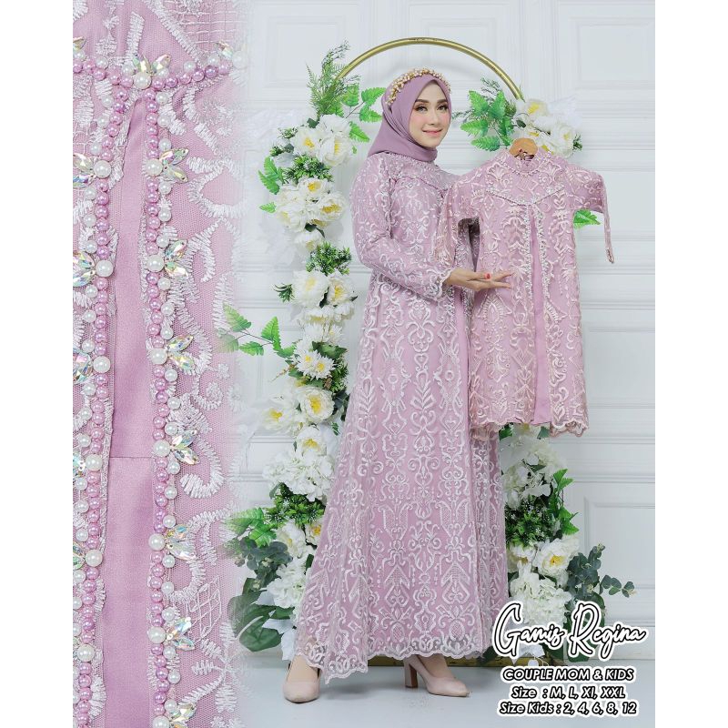 Gamis Regina Couple Ibu Dan Anak / Gamis Modern Couple /Gamis Outher Couple Ibu dan Anak / Gamis Out