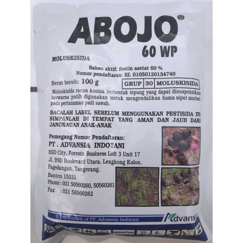 OBAT KEONG ABOJO 60 WP - 100 Gram
