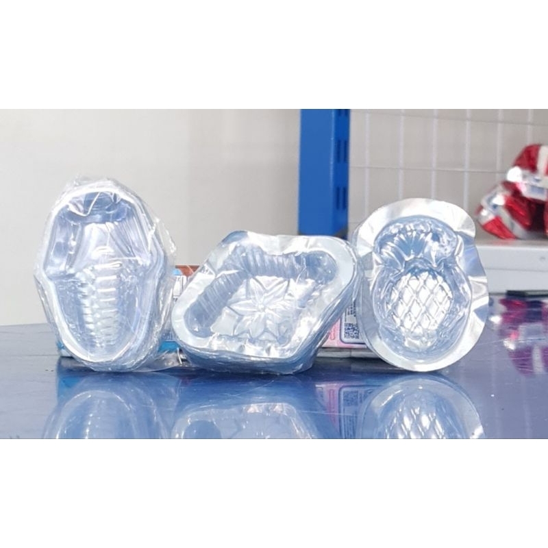 Tray Mika Agar agar 100lembar/Cetakan agar agar mika bentuk/Cetakan Mika Kue/Plastik Wajik/Mika Samb
