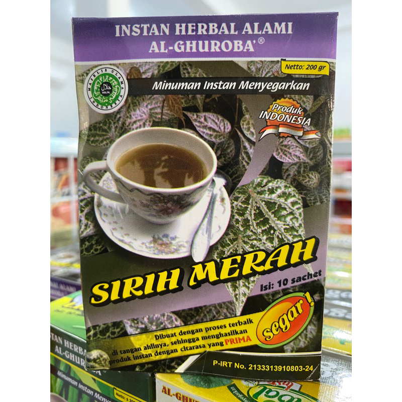 

Minuman Herbal Sirih merah 10 sachet Al Ghuroba