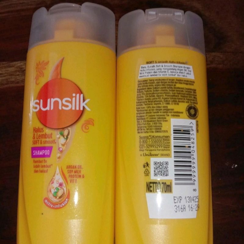 Sunsilk Soft & Smooth Shampoo 70Ml, Sunsilk Black Shine Shampoo 70Ml, Sunsilk Hijab Refresh & Anti D