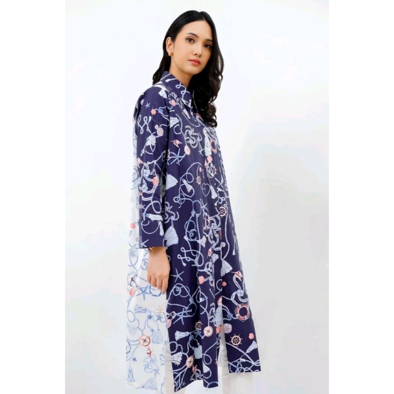 BENANG JARUM NAUTICAL SHIRT TWO TONE SIZE S