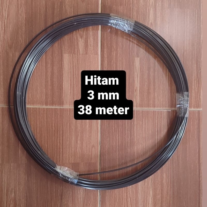 Jeruji fiber sangkar burung/layangan warna hitam ukuran 3 mm