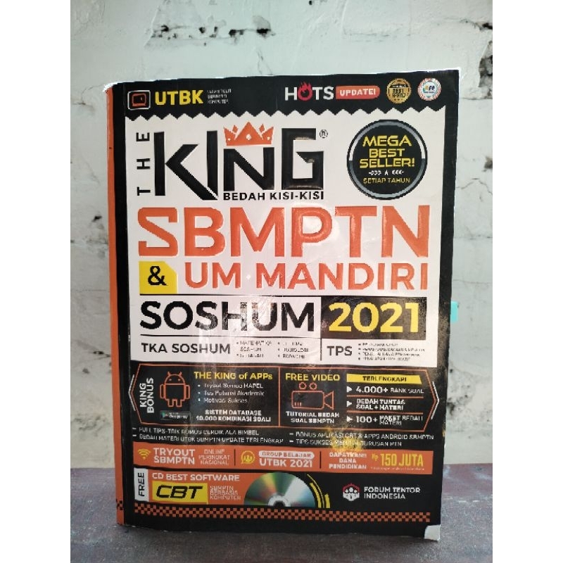 

The KING UTBK SBMPTN & UM MANDIRI SOSHUM preloved