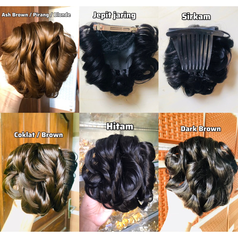 SANGGUL JEPIT CURLY / SANGGUl ULIR / SANGGUL MODIFIKASI / SANGGUL MESSY