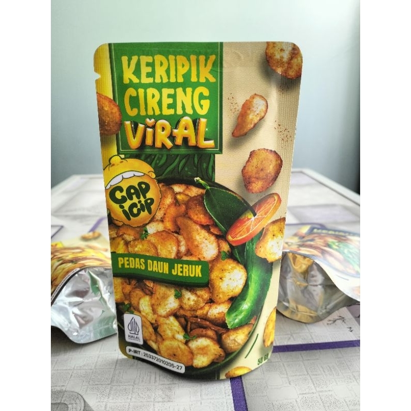 

JAJANAN VIRAL KEKINIAN 50gr | KERIPIK CIRENG | 100% HALAL