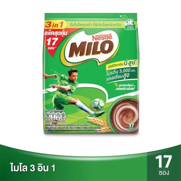 

Milo thailand original activ - go chocolate malt mixed beverage powder 23gr x 17 sachet